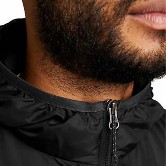 Eddie‎ Bauer Men's Down Hooded Jacket BLACK - Picture 5 of 13